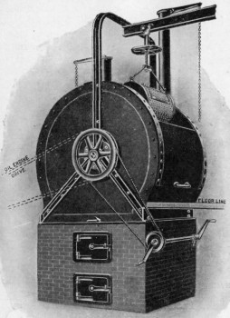 "HAMEL-SMITH" ROTARY DRYER.
(Made by Messrs. David Bridge and Co., Manchester).