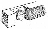 Fig. 185.—Mortise with
    Side Removed.