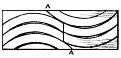 Fig. 337.—Board Marked for
    Circular Jointing.