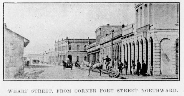 [Illustration: Wharf St., Northward.]