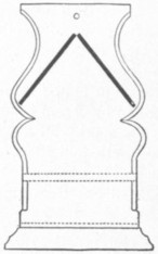 Fig. 51. Elevation of book-desk in Library of Queens' College, Cambridge.