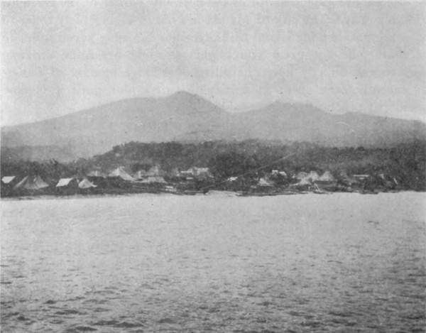 MARIVELES VILLAGE AND MOUNTAIN, FROM MANILA BAY.