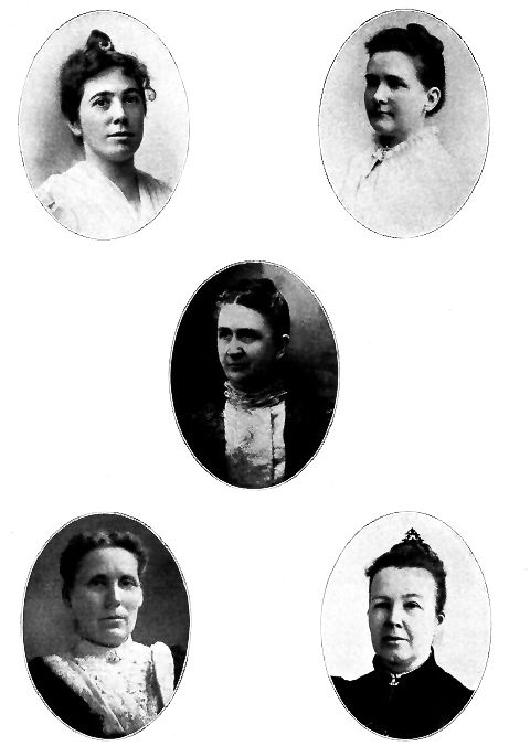 HARRIET MAY MILLS.
Syracuse, N. Y.
FLORENCE HOWE HALL.
Plainfield, N. J.
REV. ANNA GARLIN SPENCER.
Providence, R. I.
LUCRETIA L. BLANKENBURG.
Philadelphia, Pa.
LAVINA A. HATCH.
E. Pembroke, Mass.