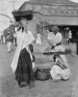 COOLIE VEGETABLE SELLERS, BRITISH GUIANA.