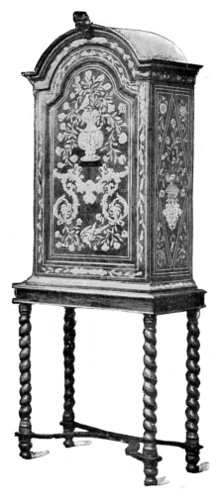 DUTCH MARQUETRY CABINET.