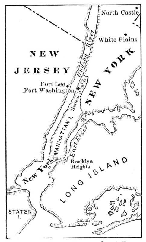 Map Illustrating the Battle of Long
Island.