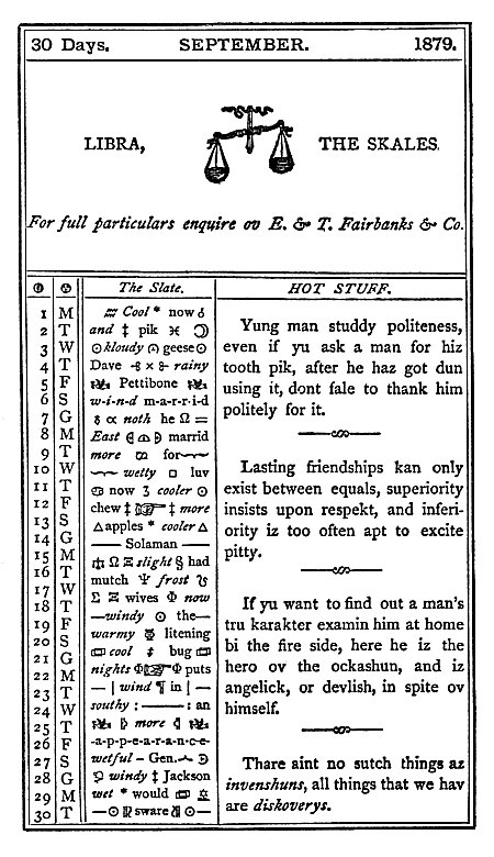 almanac September 1879