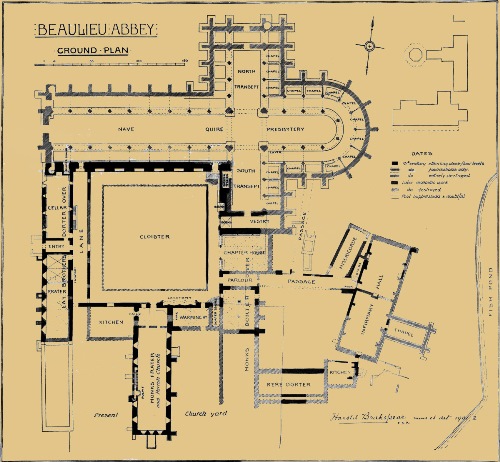 BEAULIEU ABBEY GROUND PLAN