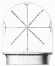 No. 197. Flower Saucer; the flat bottom ornamented. Found
on the Tower (8 M.).