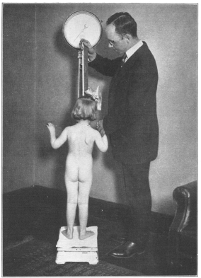 Photo, Paul Thompson


THE WEIGHT TEST IN A CHILD’S PHYSICAL EXAMINATION TO DETERMINE HOW
NEARLY IT APPROACHES CORRECT STANDARDS OF PHYSICAL DEVELOPMENT