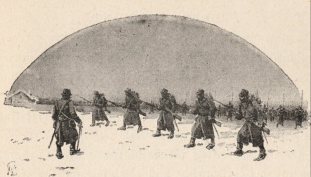 Bavarian troops drilling