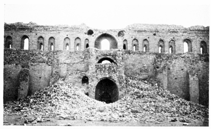 Fig. 85.—UKHEIḌIR, INTERIOR OF SOUTH GATE.