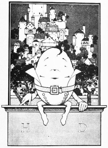 Humpty Dumpty on wall