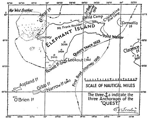 Elephant Island Map